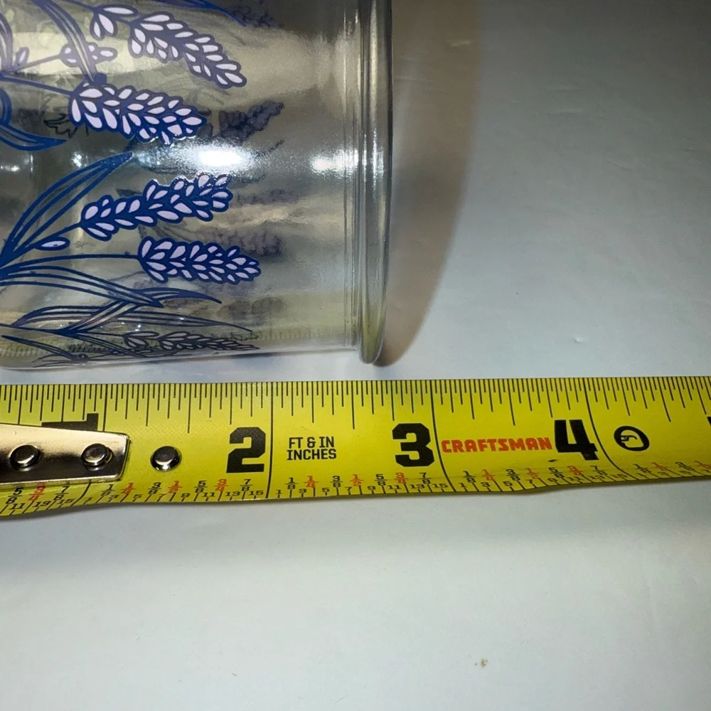 Vintage Oui Yogurt Single Serving Glass Jars Various Patterns Cups - Set Of 5 - Picture 6 of 6